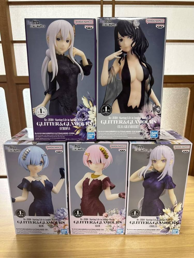 【未開封】リゼロ フィギュア5体セット GLITTER&GLAMOURS リゼロGLITTER&GLAMOURS フィギュア5体セット